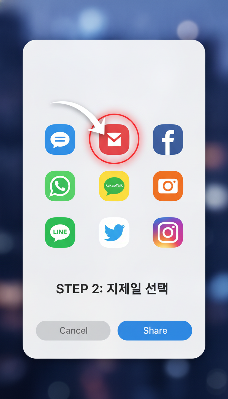 지메일 선택